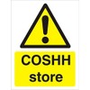 Seco COSHH Store Sign, 150mm x 200mm - 1mm Semi