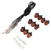 10PCS Wooden Nut Acorn Pendant Necklace Acorn Box Clasp Nylon