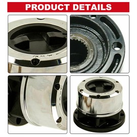 MotorbyMotory Front Manual Locking Hub Zinc Aluminum Alloy Dial Fits for Nissan D21 Frontier Pickup Titan Xterra with 28 Splines Locking Hub Assembly (Chrome) 29091-2pc
