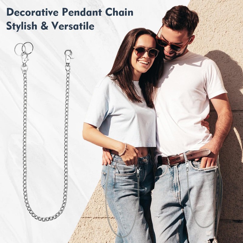Wiratca Wallet Chain, Anti-Lost Wallet Chains for Men, Heavy Duty