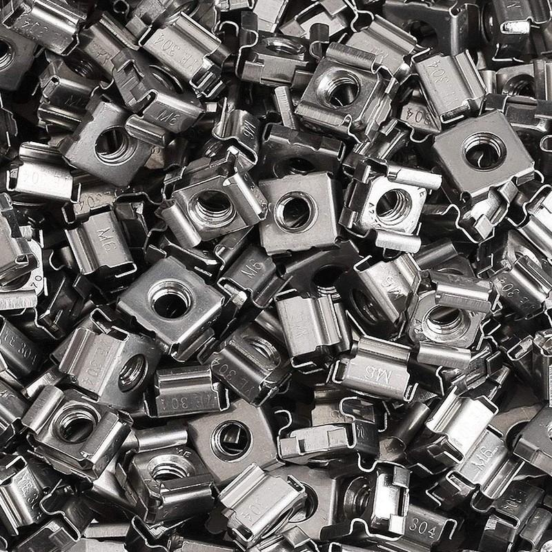 BOZONLI M4 Cage Nuts, Stainless Steel Captive Nuts, Mounting Cage