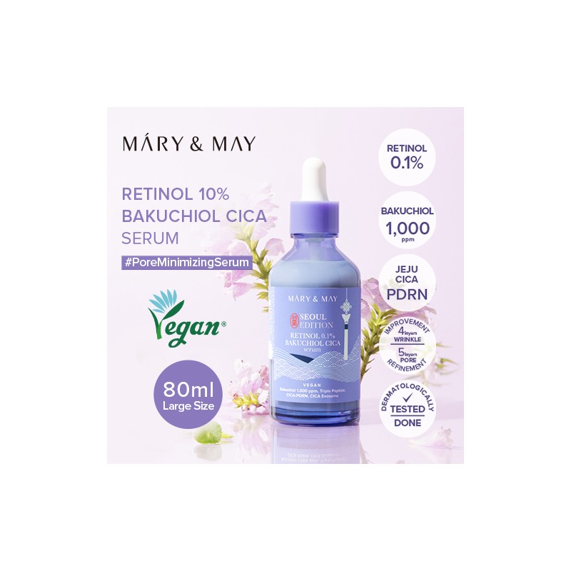 Mary&May [Mary&May]Retinol 0.1% Bakuchiol CICA Serum 80ml