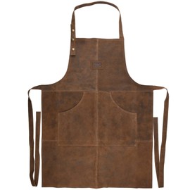 Esschert Design USA FF411 Buffalo Leather BBQ Apron, Brown
