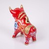 Peruvian Red Ceramic Pucara Bull 4.7" Tall, Folk art ceramic,