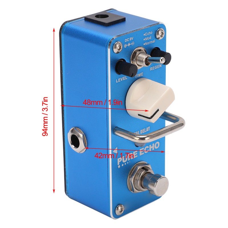Delay Effect Pure Echo Metal Monoblock Multifunctional Digital Pedal for