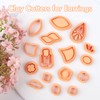 Puocaon Embedded Polymer Clay Cutters - 16 Pcs Clay Cutters