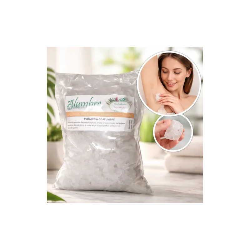 Piedra Alumbre Potasio Natural 1 Kg Oferta Productos Tenango