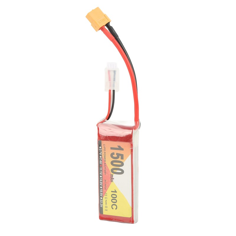 11.1V 1500mAh 100C 3S LiPo Battery with XT60 Plug Accessory