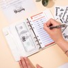 A6 Budget Binder with Zipper Envelopes,Leopard Print Money Organizer for