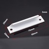 Taicols 2 Pcs Sliding Door Handles, Aluminum Alloy Curved Handle
