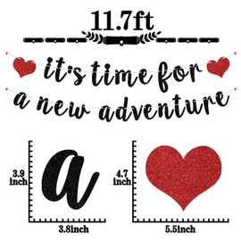 It's time for a new Adventure Banner, The Beginning of a New Chapter, 2025 Graduation/Wedding/Engagement/Baby Shower Party Decorations Supplies