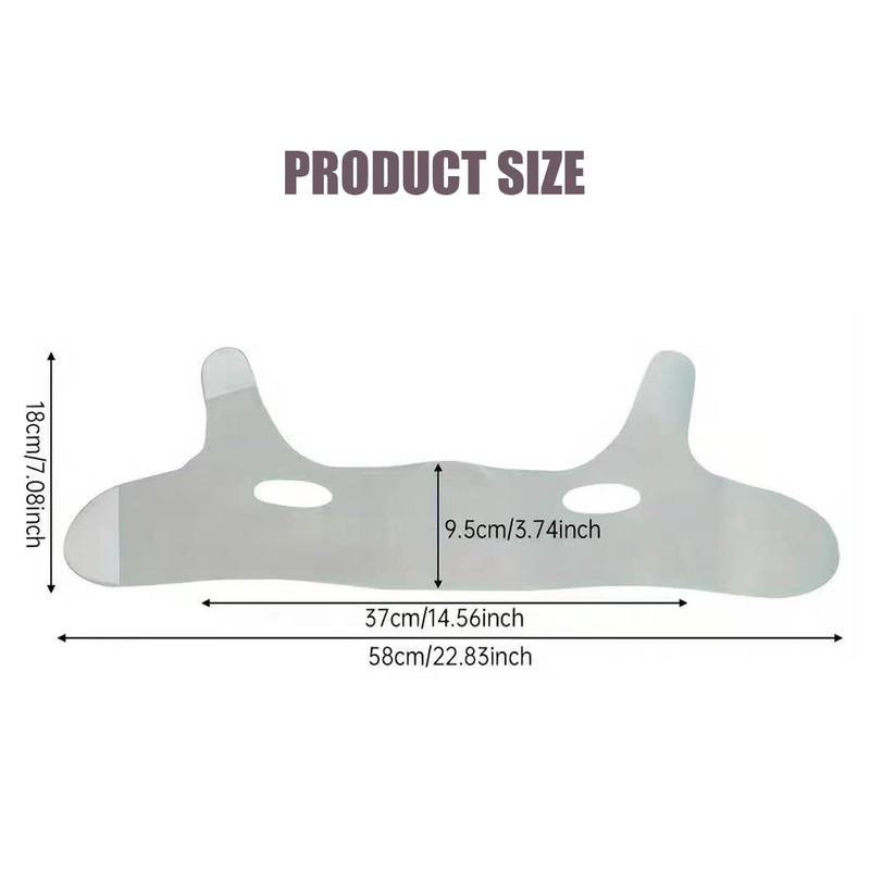 CCAIPU Facelifting Stickers, Breathable, Lightweight Ice Silk V-Face Harnesses (Green)