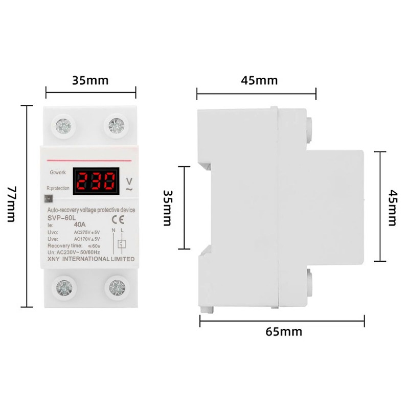Surge Protection 230 V 40 A, Home Surge Protection DIN