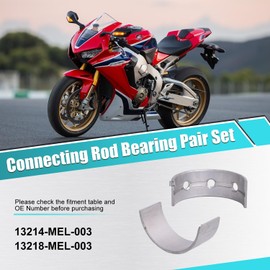 STD 36.5mm Engine Connecting Rod & 34mm Main Bearing Set for Honda CBR1000RR Fireblade CBR1000 RR 2004-2018 / CBR900RR 2002-2003 / CB1000R ABS 2009-2020 CB1000R 2008-2018 3214-MEL-003 13214-MCJ-751