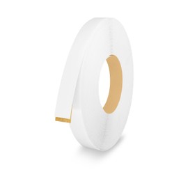 White 3/4 inch x 50 ft PVC Edge Banding Tape Peel Stick Adhesive Edging Veneer Trim Flexible Vinyl Strip Molding Furniture Wood Cabinet Shelf Countertop Board Formica Laminate Plywood Repair