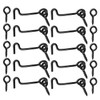 TERF® High Quality Cabin Hook and Eye Black 50mm (2