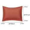 sourcing map Pillow Shams 2 Pack Soft Brushed Microfiber Envelope