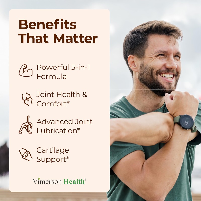 Glucosamine Sulfate with Hyaluronic Acid, Boswellia, Black Pepper & MSM