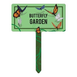 ThisWear Master Gardener Gifts Garden Butterfly Decor Butterfly Garden Stakes 1-Pack Rectangle Garden Sign