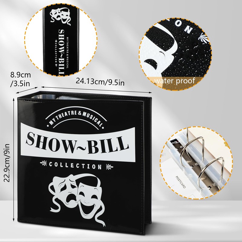 Sinload 2 Set Show Bill Binder with Sleeves for Broadway