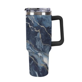 Vaso Térmico con tapa y popote 40OZ Frio y Caliente Botella de Agua de Acero Inoxidable Aislado