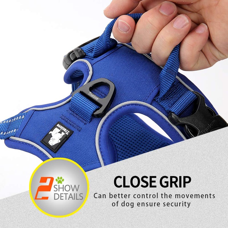 MOKCCI Truelove Soft Front Dog Harness .Reflective No Pull Harness