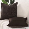 MADIZZ Pack of 2 Chenille Velvet Throw Pillow Covers 18x18