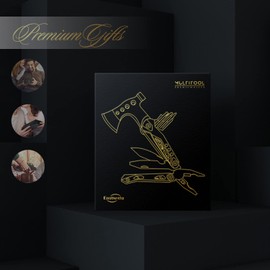 Multi Tool Axe, Embedo Foldable 15 in 1 Multitool Survival Equipment, Gift for Birthday/Father’s Day/Valentines,Gadgets for Men Outdoor, Camping, Hiking, Simple Repair