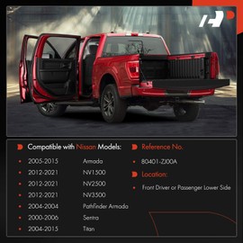 A-Premium Door Hinge Assembly Compatible with Nissan Sentra 2000-2006, Titan 2004-2015, Armada 2005-2015, NV1500 2500 3500 2012-2021, Pathfinder Armada 2004, Front Driver or Passenger Lower Side