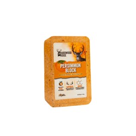 Hardwood Ridge Deer Salt Lick Block, Made with Real Persimmon – Long-Lasting Attractant – Natural Feed with Essential Minerals for Antler Growth & Herd Health – 4 lb 6 Pack