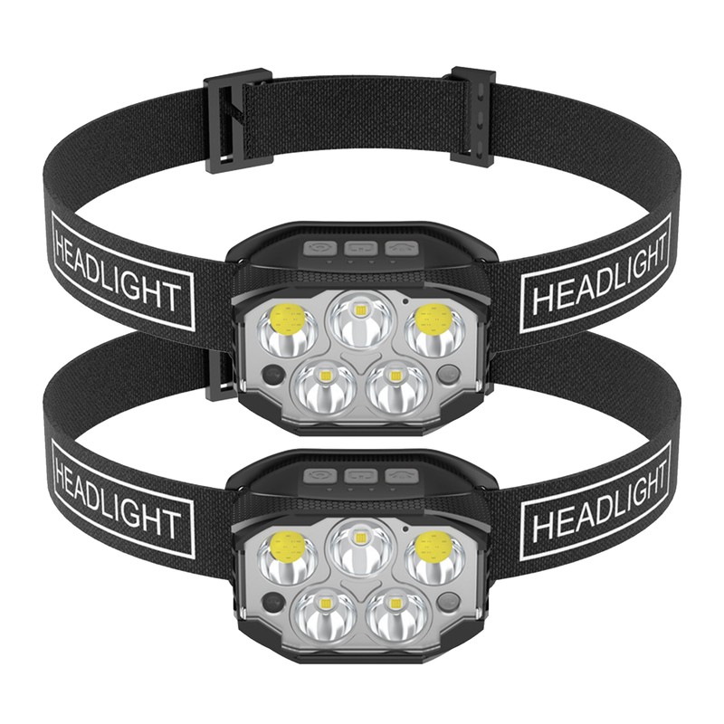 Head Lamp Rechargeable High Brightness Fishing Ultra Long Life Flashlight