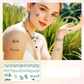 Cute Waterproof Temporary Tattoos for Kids & Adults Small Fresh Style Armband Stickers, Sweatproof & Scar Cover Body Art for Parties or Daily Use