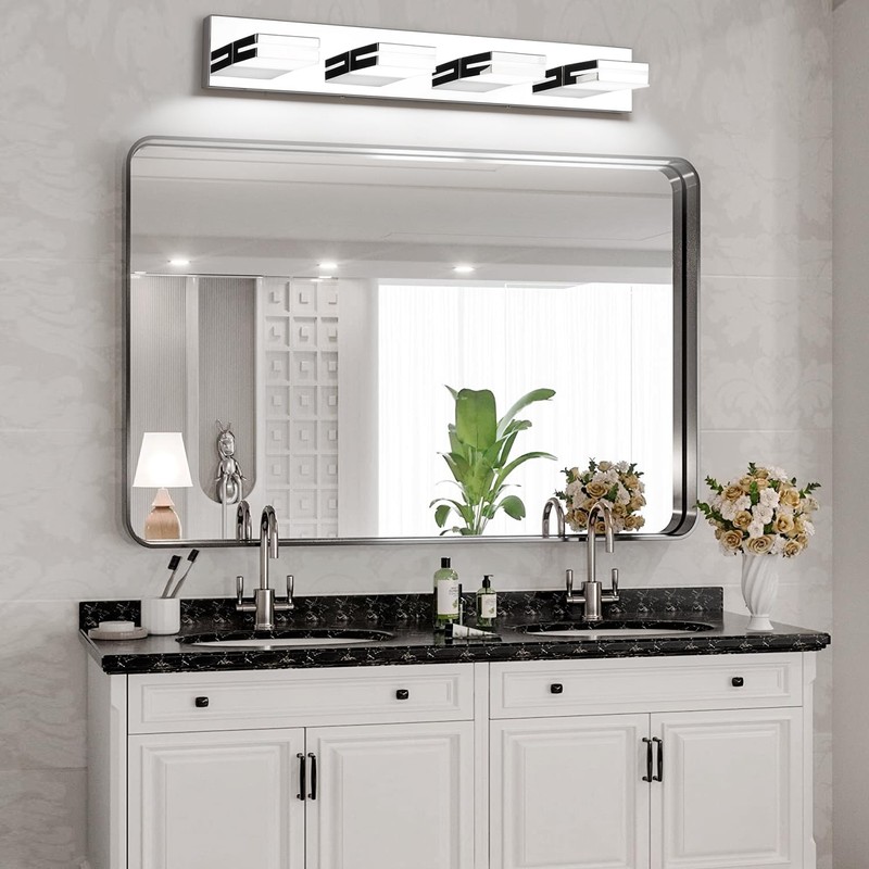 SineRise LED Modern Bathroom Vanity Light Fixtures (2-Light, 15.5-Inch, Dimmable),