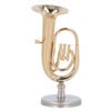 Miniature Tuba Model Brass Gold Plated Euphonium Mini Miniature Tuba