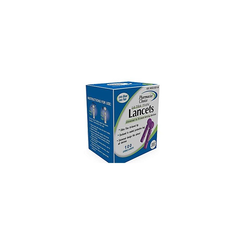 Clever Choice Pharmacist Choice Twist Top 30G Lancets 100/bx