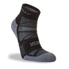 Hilly Running Socks Supreme Anklet, Black/Grey Marl, L EU