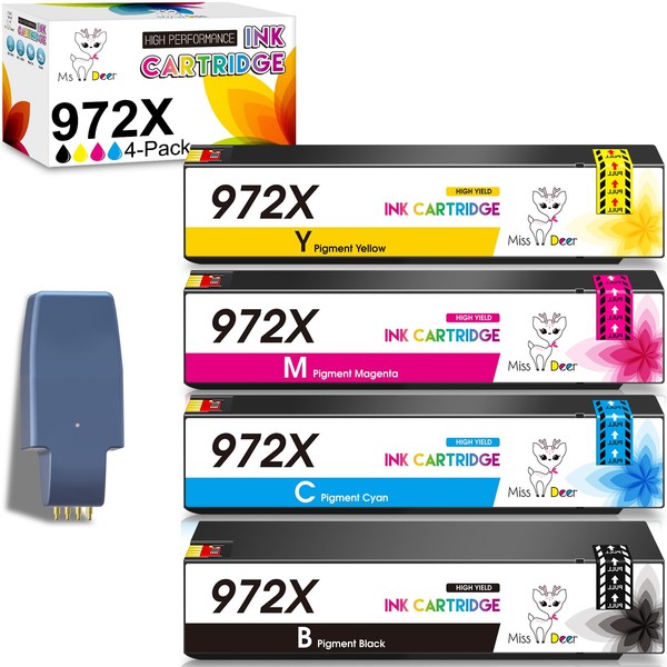MS DEER 972X Ink Cartridges with Upgrade Device Miss Deer