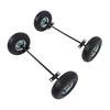 Timunr All-Terrain Smooth Travelling Black Inflatable Wheel Kit Replacement for