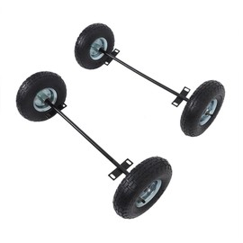 Timunr All-Terrain Smooth Travelling Black Inflatable Wheel Kit Replacement for Predator 9000 8750 and 6500 Watt Generators