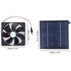 Solar Panel Fan Kit 20W IP65 Waterproof for Outside Small