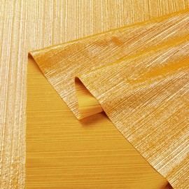 MaiMaiSuan 60’’ Wide Soft Shiny Stretch Metallic Luster Rib Knit Fabric for Dancing Dress Costume Wedding Dress DIY Clothing Fabric(1 Yard,Gold)