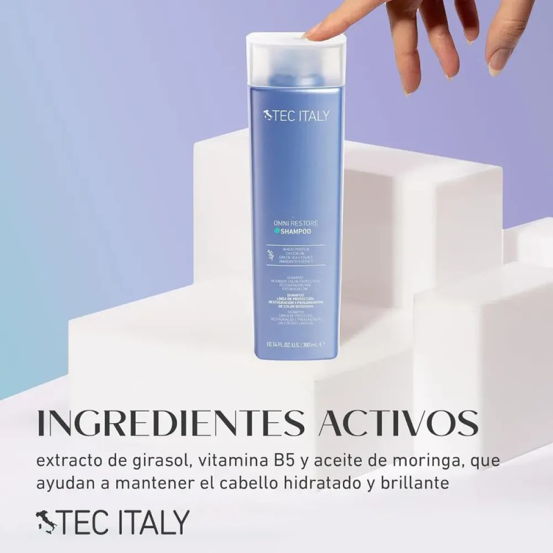 Tec Italy Omni Restore Shampoo Restaurador Cabello 300 Ml