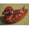 Aesthetic Ceramic Red Duck Ocarina Soprano G -- Cute (Red