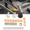 24pcs Plasma Cutting Consumables Nozzles Electrodes Protective Caps Swirl Rings