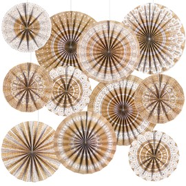 Weekgrat 18 Pcs Eucalyptus Hanging Paper Fans Decor Back to School Paper Fans Eucalyptus Round Garlands Bulletin Board Classroom Decorations for Party Supplies Classroom Decor