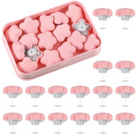 EUIOOVM Pink Duvet Clips, Duvet Cover Clip, Duvet Cover Clips, Can Be Used to Organise Messy Sheets, Curtains, Clothes, Duvet Pins Mushroom Attachment Clip with Button