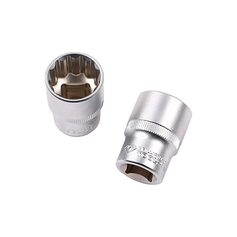 BRILLIANT TOOLS BT022427 1/2-Inch 12-Point Socket, 27 mm [Powered by