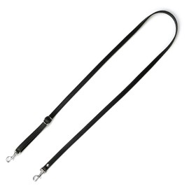 VanEnjoy Adjustable Genuine Leather Crossbody Straps Replacement - Width 1/2“, Length 25”-51”, 2# Black - Silver Buckles, Gold Rock, Classic