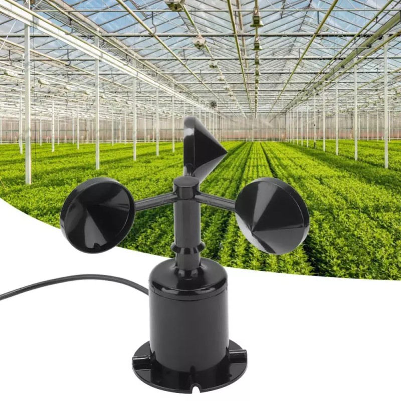 풍속 센서 0-70m/s 환경 출력 펄스형 3컵 풍속계 Anemometer 0-70m/s