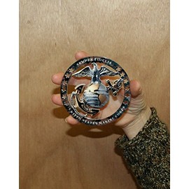 USMC ROUND EMBLEM MAGNET 4"x4" SEMPER FI Truck SUV Auto Decal Magnet 4" x 4"